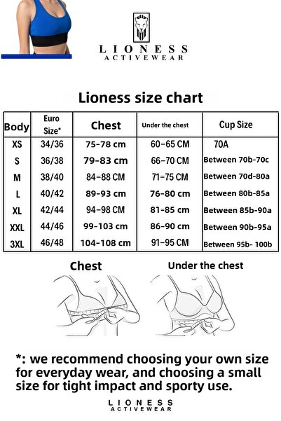 Lioness Activewear Navy Blue Gray Striped High Support Covered Sports Bra with Back Detail