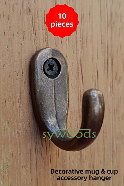 sywoods 10 bucăți umeraș mare, accesoriu decorativ antic pentru agățat pentru bijuterii