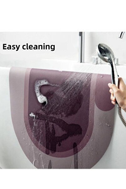 WAPPA 40*60 Cm Oval Water Absorbent Mat - Stylish Design, Non-Slip Base, Diatom Ablution Mat