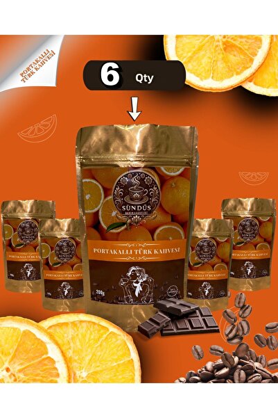 cafe milagroso قهوة تركية بالبرتقال 200 جرام × 6 حبات