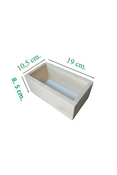 TARIK HOME Natural Wood Pine Tree, Case, Box, Organizer Stand, 19x8.5x10.5 Cm.