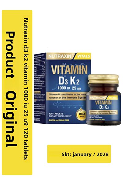 Nutraxin Nutraxin Vitamin D3K2 120 Tablets