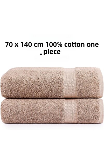 KAYABEY HOME Brązowy 70X140 Paski 100% bawełny Miękki ręcznik kąpielowy