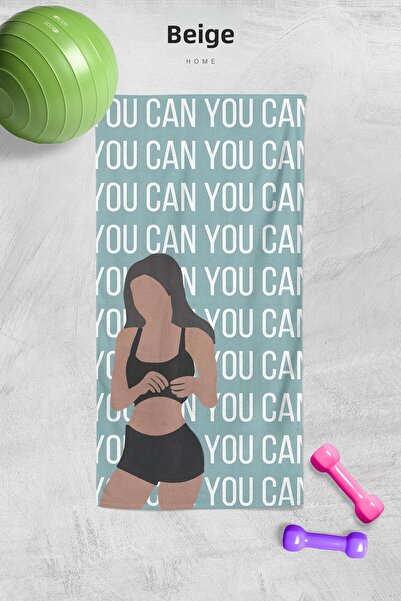 ECEMRE منشفة رياضية مطبوعة رقمية - منشفة رياضية - 50x100 سم