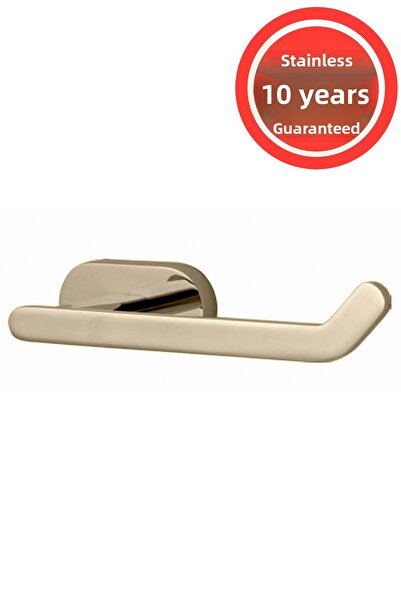 ÇELİK BANYO Gold Gold Stainless Brass Peak Toilet Paper Holder