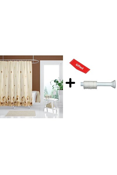 Zethome Perdeau de duș pentru baie 6022 120x200 Suport pentru țeavă pentru pe...