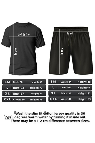 uyguntarz Set de pantaloni scurți cu detaliu imprimat Believe unisex