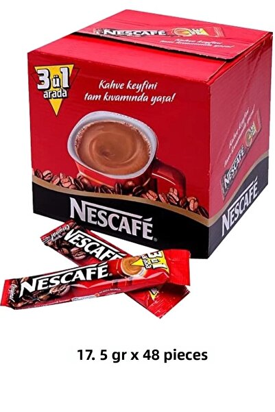 Nescafe 3 في 1 قهوة أصلية 17.5 جرام × 48 قطعة