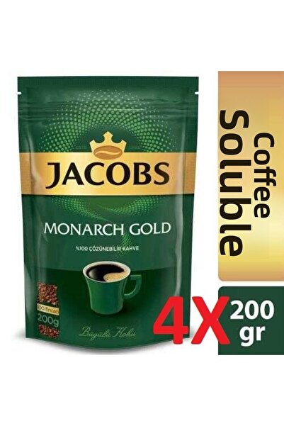 Jacobs قهوة مونارك جولد 800 جرام (200 جرام × 4) عبوة اقتصادية
