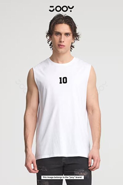 Jooy Number 10 Printed Training Athlete Oversize Sleeveless T-Shirt