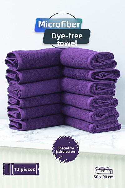 denizlicotton Πετσέτα μαλλιών από μικροΐνες που δεν κρατά βαφή για κομμωτήρια...