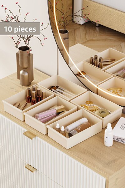DOVİHOME 10 Pieces Multi-Purpose Drawer Organizer Set