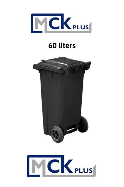MCK Plus Mck Plastic Garbage Container 60 Liters Plastic Container - a Heat Resistant Material