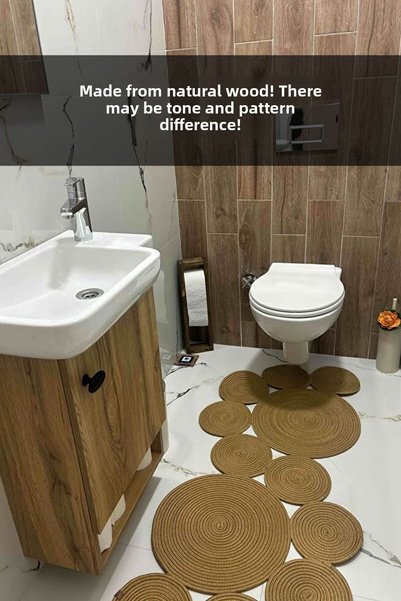 Moola Suport decorativ din lemn pentru role de toaletă, suport decorativ din lemn pentru role de toaletă pentru baie, suport pentru hârtie igienică