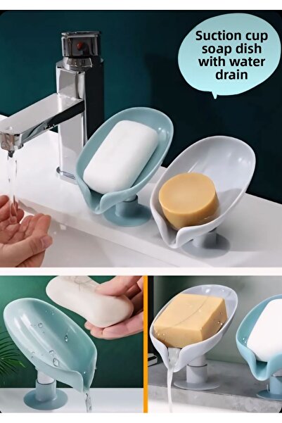 Eli-Ka Home 1 τεμάχιο πρακτική θήκη σαπουνιού με βεντούζα και αποστράγγιση νε...