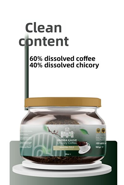 Harar Chicory Brown Diet Detox Coffee Advantageous Package 2X150 Gr