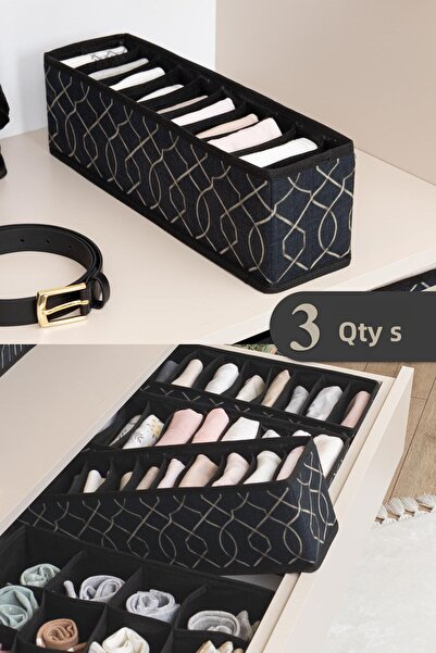 Pazar Kapısı 3 bucăți organizator elegant pentru sertar pentru acordeon mic