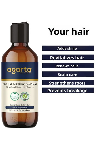 Agarta Natural Shampoo For Strong And Shiny Hair 400 ml