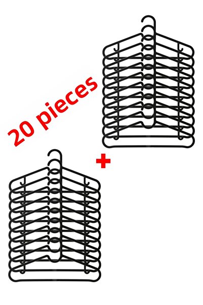 Mutfak Köşesi 20 τμχ Κρεμάστρες ρούχων, Κρεμάστρα ρούχων και πουκαμίσων σε στυλ