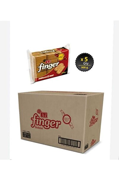 Finger بسكويت 900 جرام × 5 قطع - تصميم إصبع قابل للتسمية