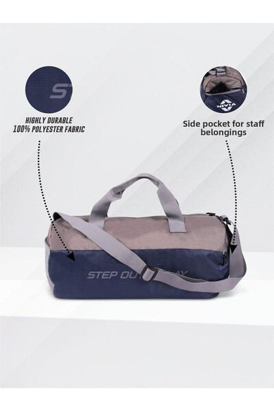 Nivia Beast Gym Bag | Navy/grey | 20 Litre | Polyester | Fitness Bag | Unisex | Separate Compartment