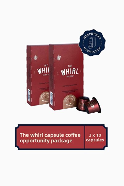 The Whirl 10 قطع × 2 عبوة قهوة اسبريسو متوسطة الحجم