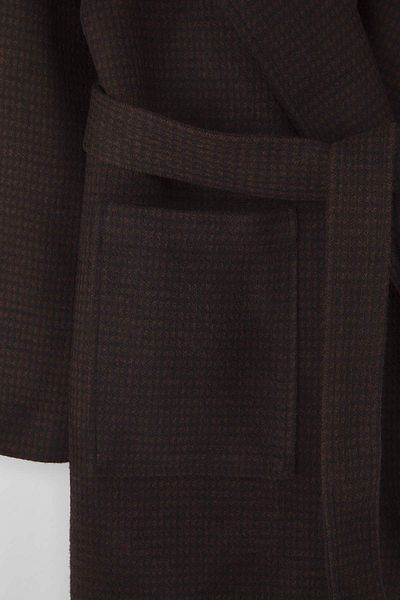Trendyol Collection Palton oversize cu ștampilă lungă, multicolor, cu închidere mono TWOAW26KB00034