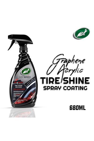 Turtle Wax Hybrid Solutions Graphene Acrylic Tire Shine Spray Coating 680ml – Deep Black Finish & Protection