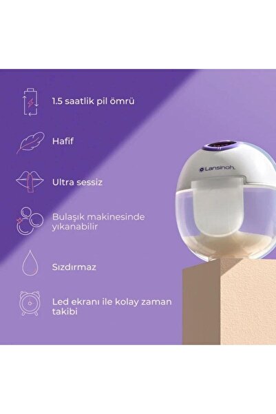 Lansinoh Giyilebilir Çiftli Göğüs Pompası