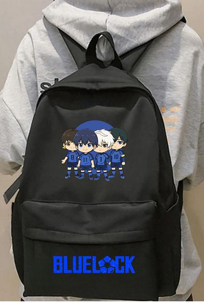 Toum Anime Blue Lock Isagi Nagi Printed Backpack