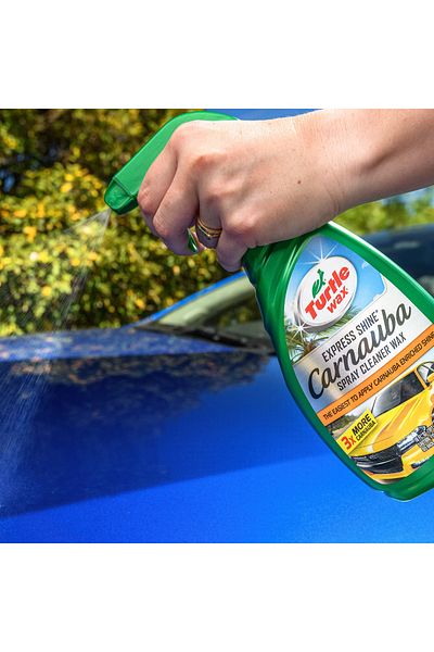 Turtle Wax Express Shine Carnauba Spray Cleaner Wax For Easy Car Shine And Protection 473 ml
