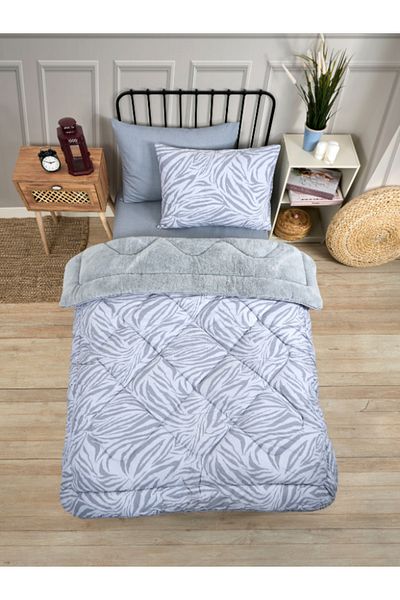 Sudemhome Μονό σετ ύπνου Welsoft Παπλωματάκι διπλής όψης Wellsoft Fluffy Fleece και σεντόνι 100x200