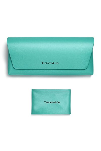 Tiffany Co. Women's Sunglasses 3095 6194/Ak 61-16, Silver Color Cat Eye Frame