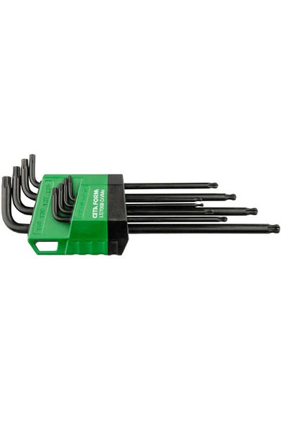 CETA FORM 8 Piece Torx L Key Set with Ball Head (Long) - Lt/700B