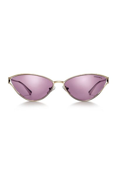 Tiffany Co. Women's Sunglasses 3095 6001/9S 61-16, Gold Color Cat Eye Frame