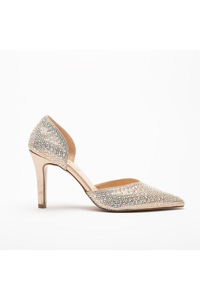 Sister in Love Albertina Stone Detailed Heeled Shoes