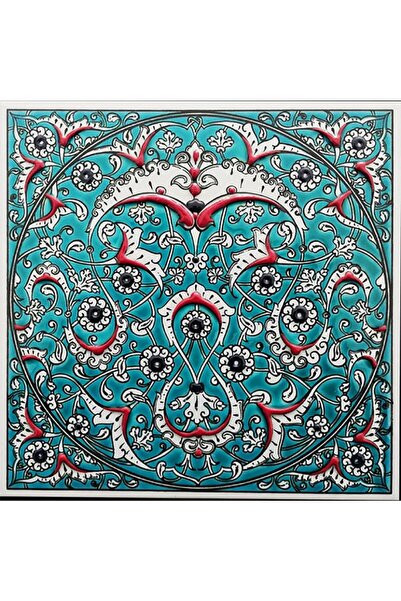 Armada Çini 20x20 Cm Ed 324 Iznik Rumili Desen Eldekoru Çini Karo