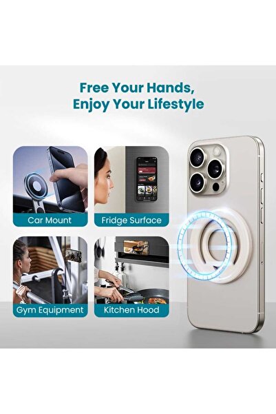 SP Silicone phone grip provides comfort in use. Compatible with MagSafe Multi-use. Stylish design and strong magnet.