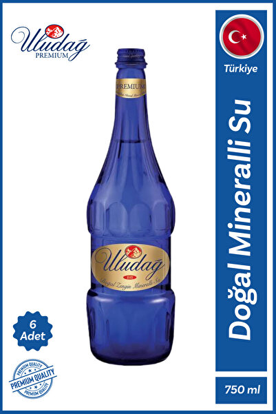 Uludağ Premium Doğal Mineralli Su 6x750 Ml