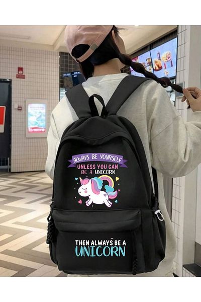 Toum Σχολείο με στάμπα Unicorn, Dershane, Σακίδιο πλάτης μαθήματος