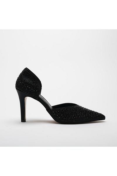 Sister in Love Albertina Stone Detailed Heeled Shoes