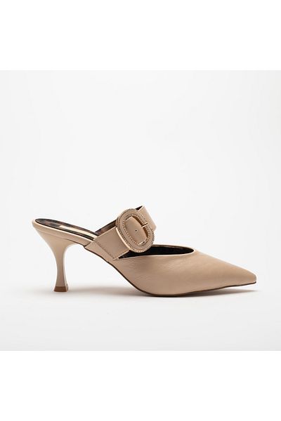 Sister in Love Debora Stone Detailed High Heel Women's Slippers Shoes