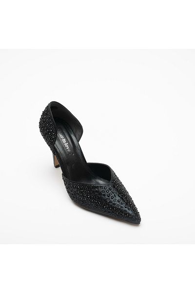 Sister in Love Albertina Stone Detailed Heeled Shoes