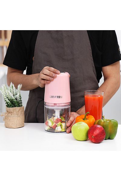 KRYPTON Mini Electric Food Chopper 250w – 2 Speeds, 05l Bowl, For Vegetables Onion Salad And More