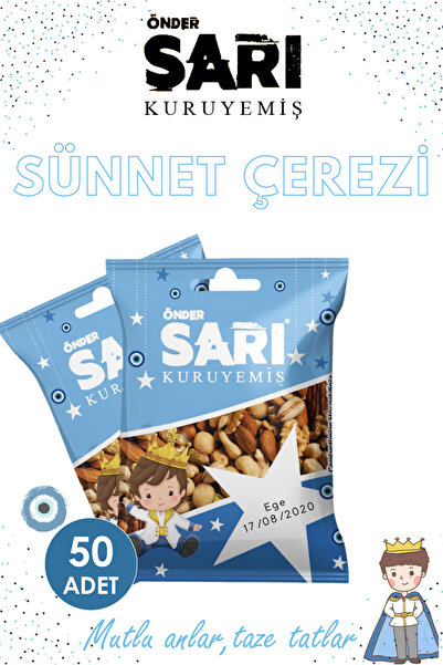 Önder Sarı Kuruyemiş Normal Karışık Sünnet Çerezi Kişiselleştirebilir Kuruyem...