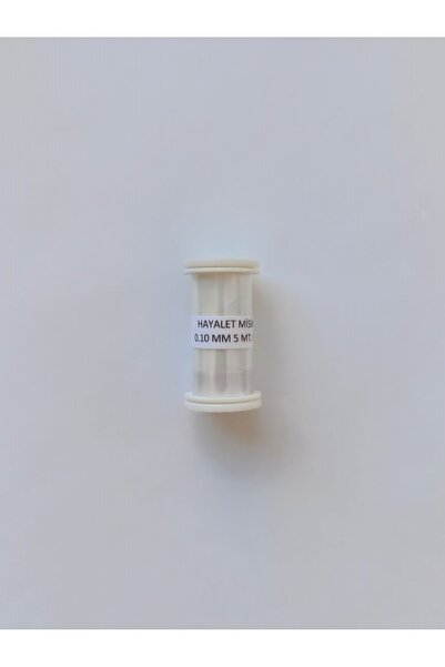 Eskişehir hobi sanat 0.10 مم 5 متر خيط شبحي رمادي فاتح اللون (بدون مطاط) خيط ...