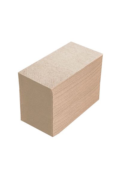 Kraft Organic Waiter Folded Kraft 33X33 cm -100 Pieces