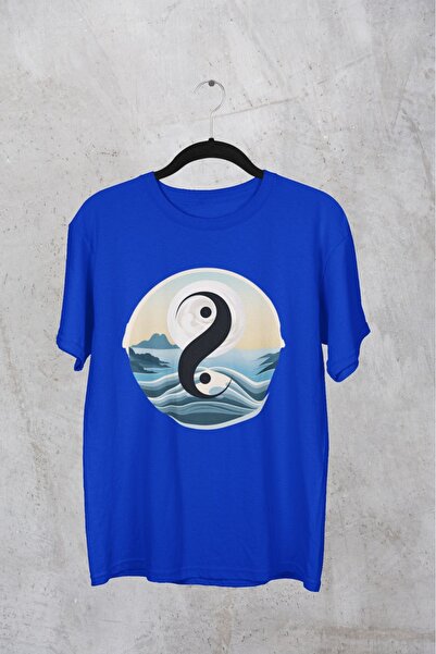 ArtYus تي شيرت رجالي/نسائي برقبة دائرية وأكمام قصيرة مطبوع عليه شكل نقل