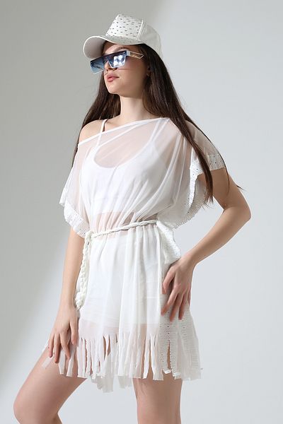 Esberin Lacy Tulle Pareo