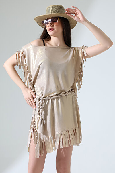 Esberin Pareo with Foil Tassels